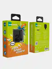 Серый сетевое зарядное устройство More Choice NC46, 2 USB 2.4A