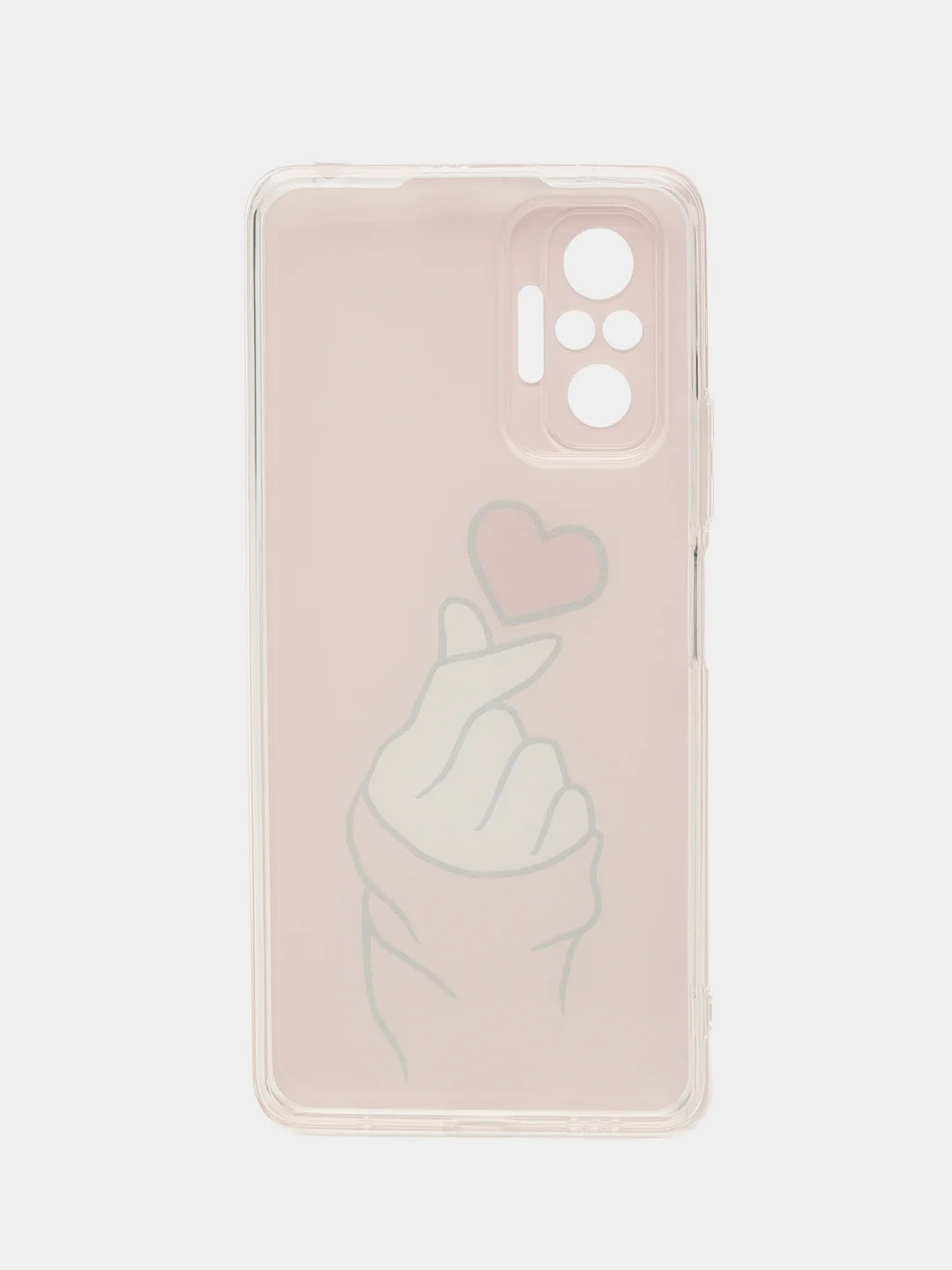 Кораллово-розовый силиконовый чехол на Xiaomi Redmi Note 10 Pro (Сяоми Редми Нот 10 Про)