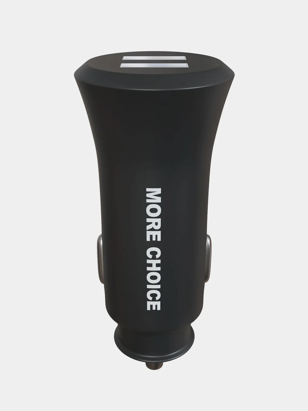 Белый автомобильное зарядное устройство More choice AC23a, 2 USB 2.4A, с кабелем Type-C