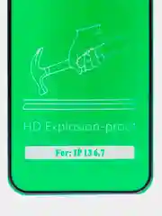 Защитное стекло для iPhone 13 Pro Max / 14+ / 14 Plus, глянцевая, керамическое олеофобное