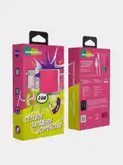 Красный сетевое зарядное устройство More Choice NC46m, 2 USB 2.4A, с кабелем micro USB