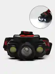 Фонарь налобный аккумуляторный "Мастер К", 3 режима, от USB, 5 х 8 см
