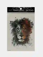 Тёмно-коричневый татуировка на тело временная, воск и символы, 21 х 15 см