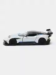 Белый металлическая машинка Kinsmart, 1:38, Aston Martin Vulcan, с принтом, KT5407DF