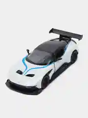 Белый металлическая машинка Kinsmart, 1:38, Aston Martin Vulcan, с принтом, KT5407DF