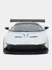 Белый металлическая машинка Kinsmart, 1:38, Aston Martin Vulcan, с принтом, KT5407DF