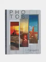 Серый меланж фотоальбом на 200 фото 10х15 "Природа, Путешествия" Image Art