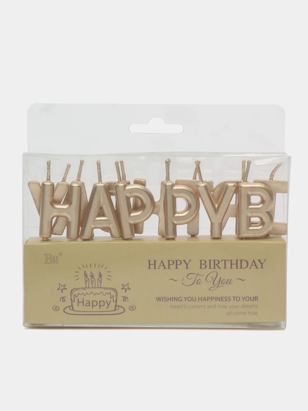 Карамельный свечи для торта Happy Birthday
