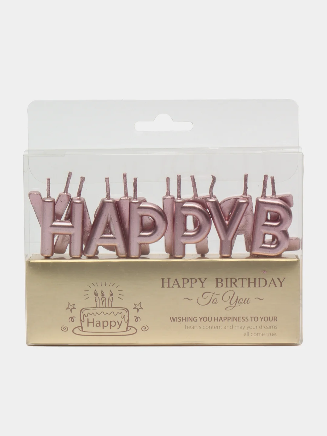 Пурпурный свечи для торта Happy Birthday