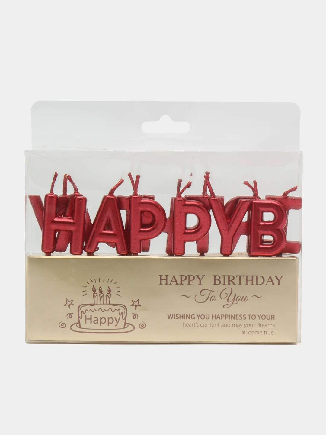 Розовый свечи для торта Happy Birthday