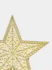 Звезда для ёлки "Зимнее волшебство", размеры 18,5х18 см, макушка на елку. Цвет: золото