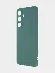 Тёмно-зелёный чехол для Samsung Galaxy S24/S24 Plus/S24 Ultra силиконовый BROSCORP матовый / прозрачный