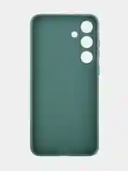 Тёмно-зелёный чехол для Samsung Galaxy S24/S24 Plus/S24 Ultra силиконовый BROSCORP матовый / прозрачный