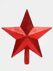 Звезда для ёлки "Зимнее волшебство", 18,5 х 20 см, красная