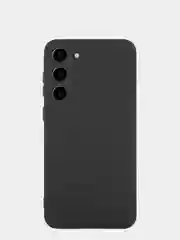 Черный чехол для Samsung Galaxy S24/S24 Plus/S24 Ultra силиконовый BROSCORP матовый / прозрачный
