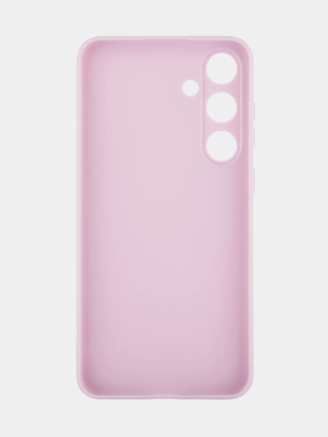 Фиолетовый чехол для Samsung Galaxy S24/S24 Plus/S24 Ultra силиконовый BROSCORP матовый / прозрачный