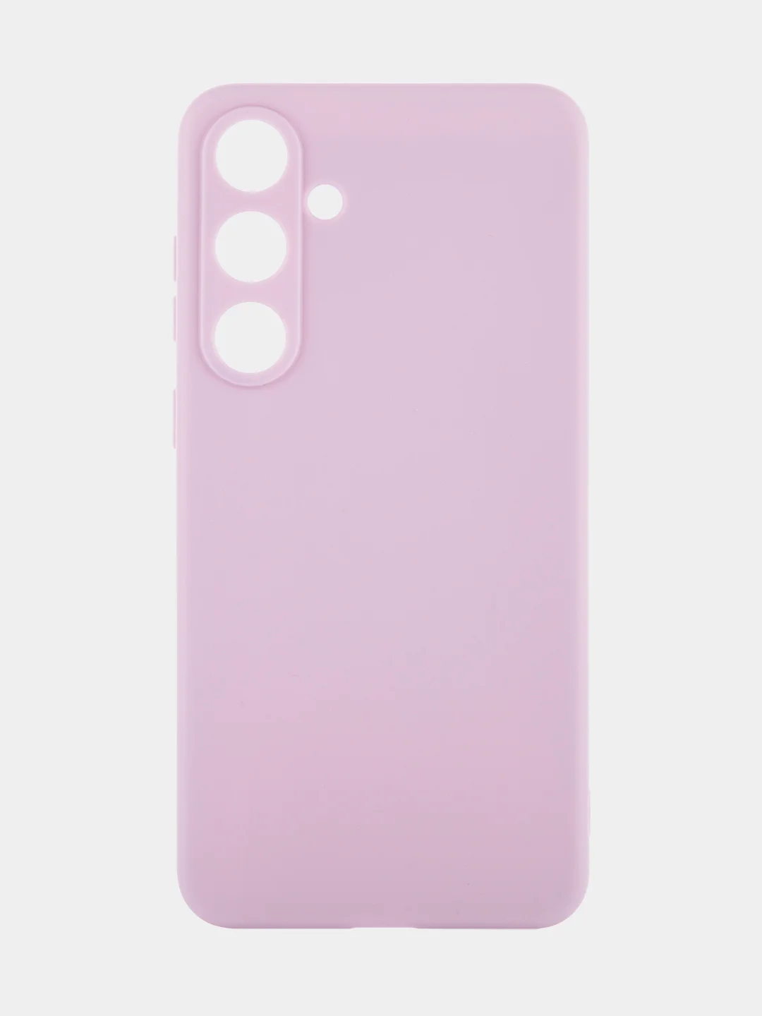 Фиолетовый чехол для Samsung Galaxy S24/S24 Plus/S24 Ultra силиконовый BROSCORP матовый / прозрачный