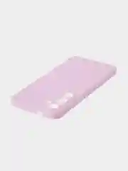Фиолетовый чехол для Samsung Galaxy S24/S24 Plus/S24 Ultra силиконовый BROSCORP матовый / прозрачный