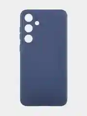 Синий чехол для Samsung Galaxy S24/S24 Plus/S24 Ultra силиконовый BROSCORP матовый / прозрачный