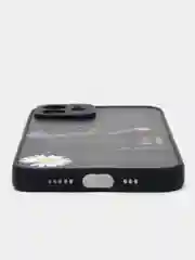 Серебряный чехол на iPhone 11/12/13/14 Pro Max/7/8 Plus/XR/XS/X, айфон про макс, прозрачный