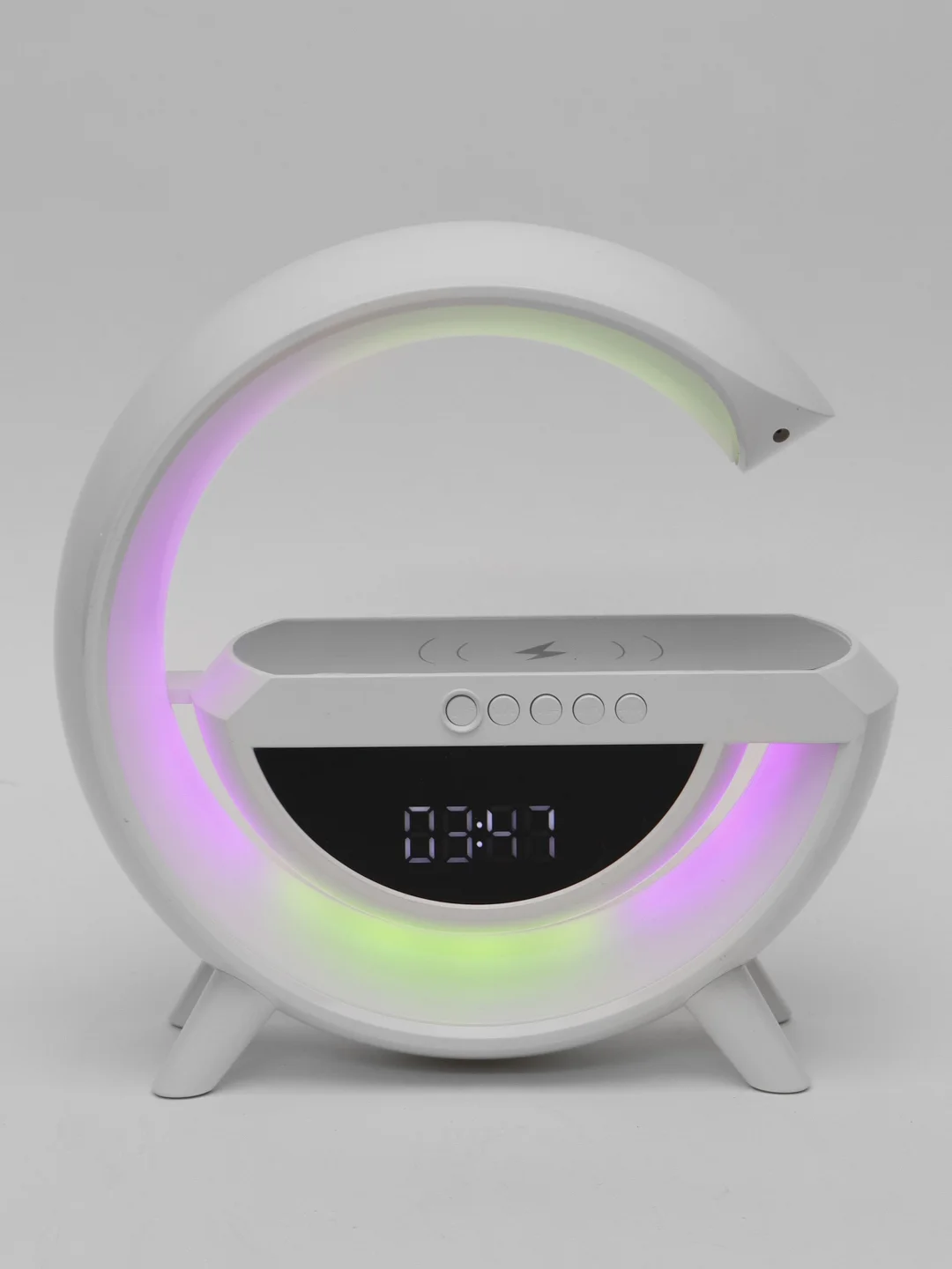 Белый лампа RGB, Умный светильник с беспроводной зарядкой