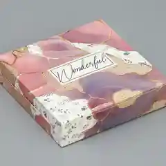Черный подарочная коробка ,складная  14 *14 *3,5 см