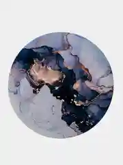 Синий меланж коврик для мыши, круглый
