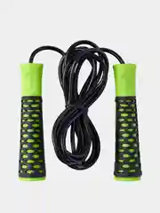 Зеленый скакалка BASEFIT RP-103 PVC, 3,05 м, с нескользящей ручкой
