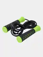 Зеленый скакалка BASEFIT RP-103 PVC, 3,05 м, с нескользящей ручкой
