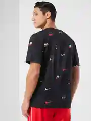 Черный футболка мужская Nike MAX90 12MO ALL OVER PRINT