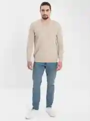 Бежевый мужской джемпер