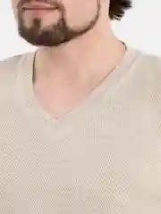 Бежевый мужской джемпер