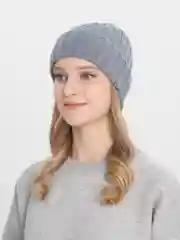 Серый шапка женская