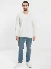 Белый мужской джемпер