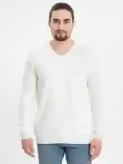 Белый мужской джемпер