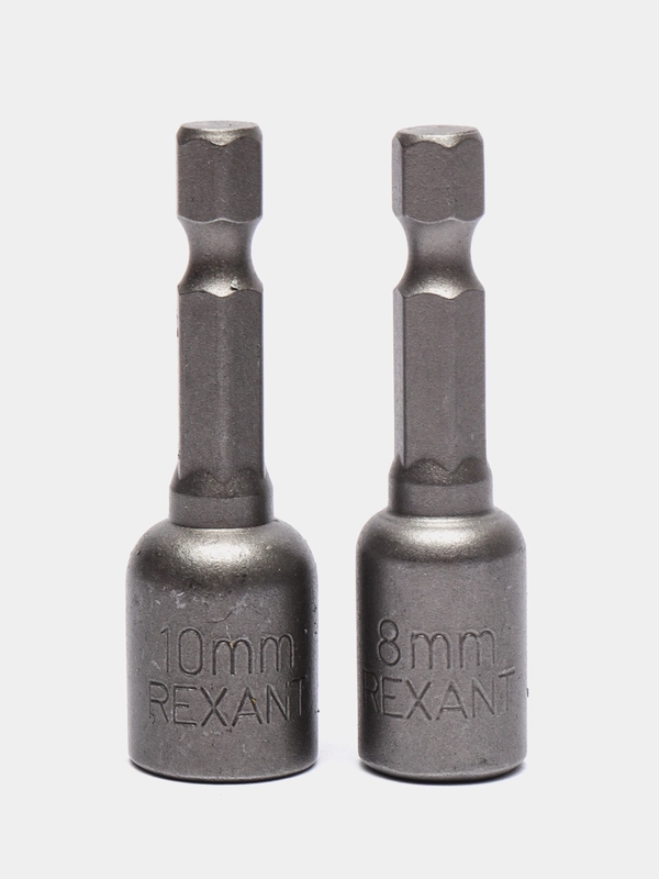 Ключ-насадка Rexant, магнитная, 1/4", 8 х 48 мм + 10 х 48 мм
