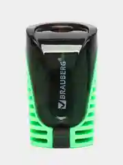 Точилка ручная Brauberg Cell, для карандашей, с контейнером, набор 4 штуки, пластик