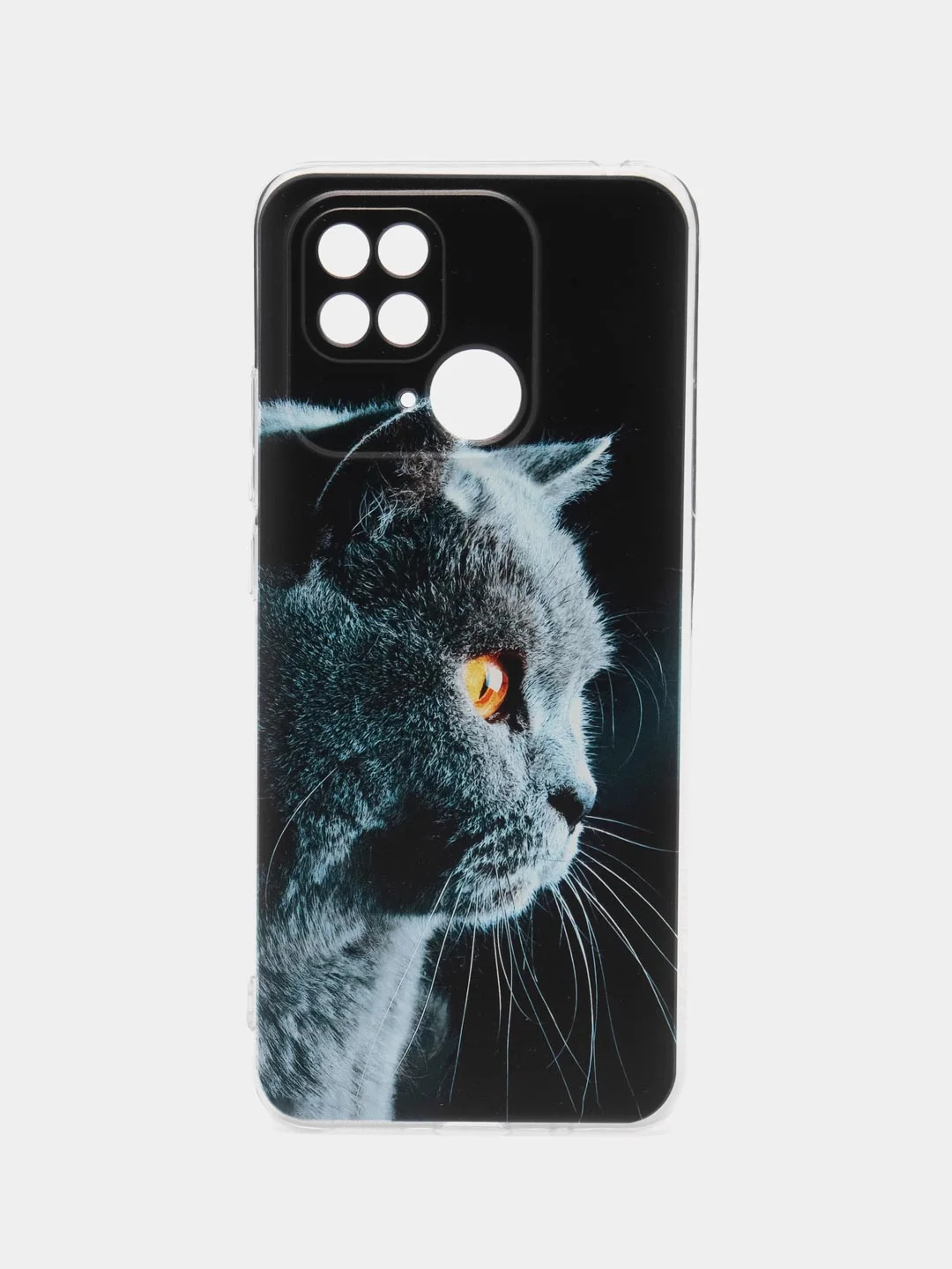 Тёмно-серый силиконовый чехол на Xiaomi Redmi 10C (Сяоми Редми 10С)