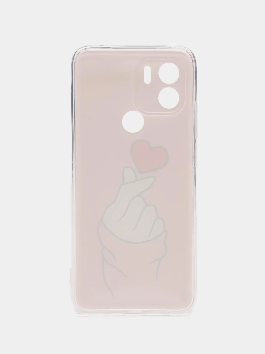 Коралловый силиконовый чехол на Xiaomi Redmi A1+/Redmi A2+/Poco C51/C50 (Редми A1 Плюс/Редми А2 Плюс)