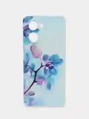 Лазурный силиконовый чехол на Realme C33 (Реалми С33)