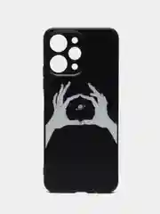 Пастельно-коралловый чехол для Xiaomi Redmi 12 (Сяоми Редми 12), с принтом