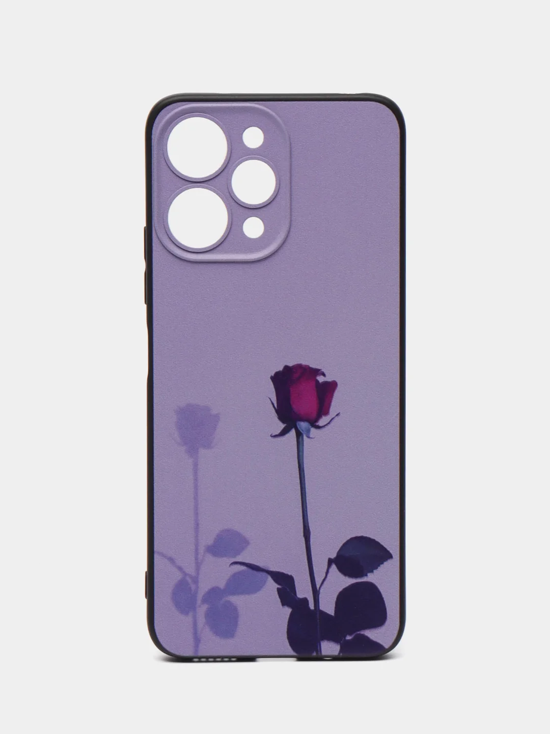 Серебряный чехол для Xiaomi Redmi 12 (Сяоми Редми 12), с принтом