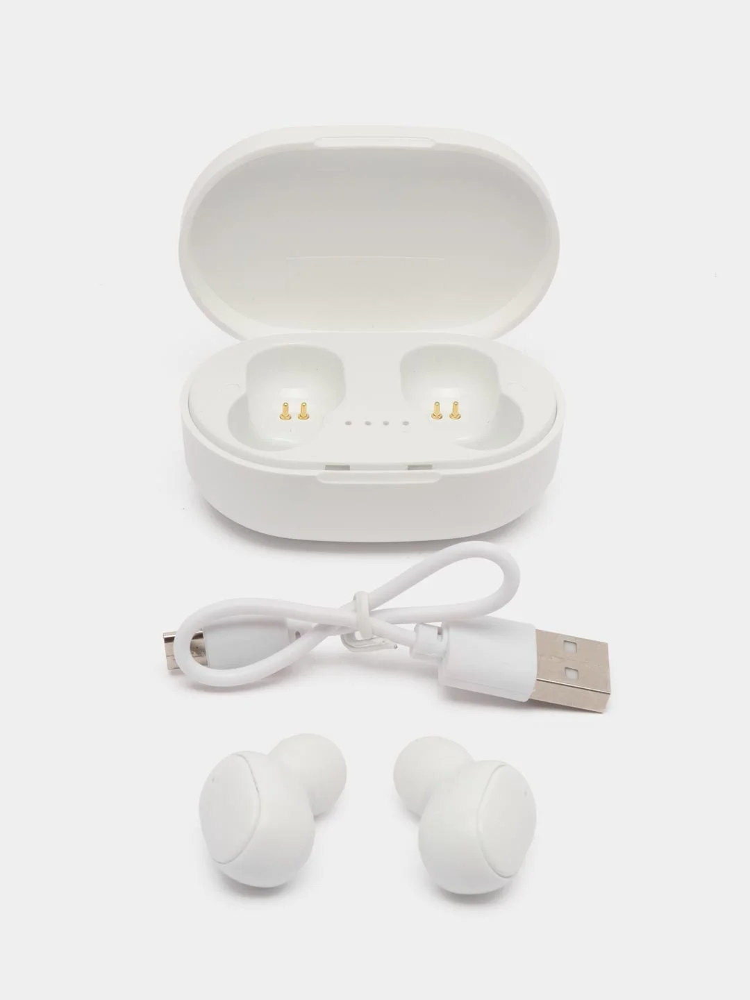 Белый наушники Беспроводные MiPods A6S, Bluetooth