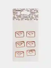 Скрепки металлические "deVENTE. Gold Rose. Envelope" розовое золото 33x23 мм, 6 шт