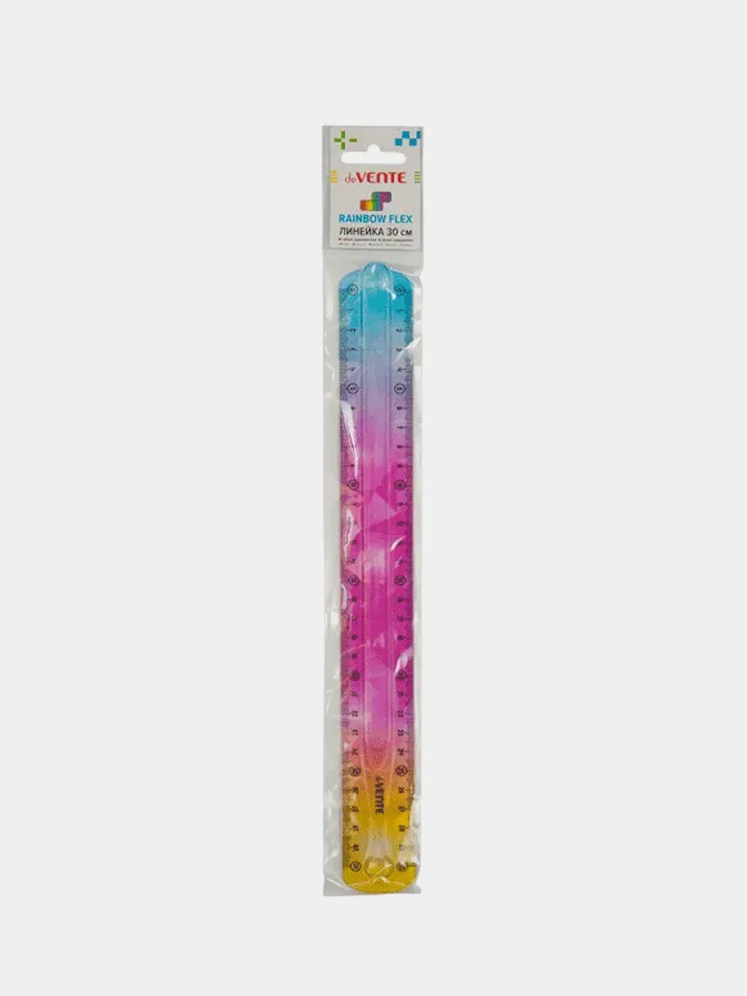 Линейка "deVENTE. Rainbow Flex" гибкая 30 см,1шт