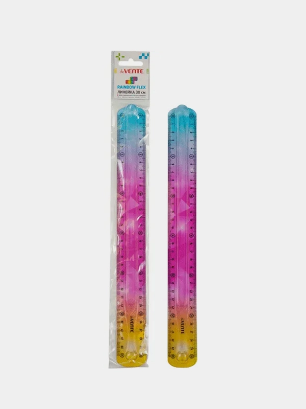 Линейка "deVENTE. Rainbow Flex" гибкая 30 см,1шт