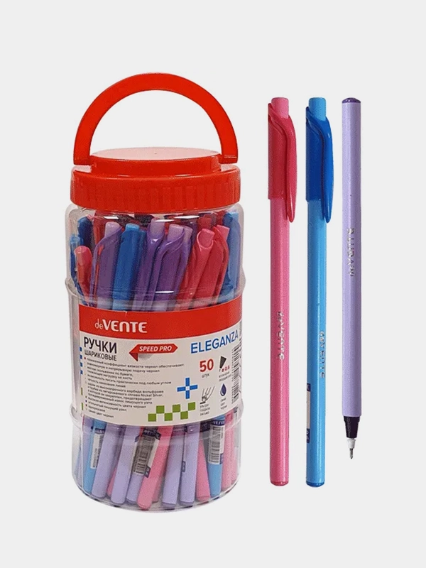 Ручка шариковая "deVENTE. Eleganza" серия Speed Pro, d=0,7 мм, синяя,50шт