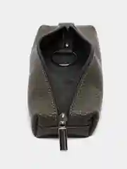 Зеленый ключница кожаная