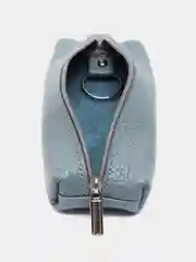 Бирюзовый ключница кожаная