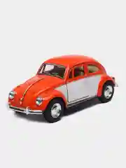 Красный 1967 Volkswagen Classical Beetle (окрашенные двери) KINSMART KT5373D